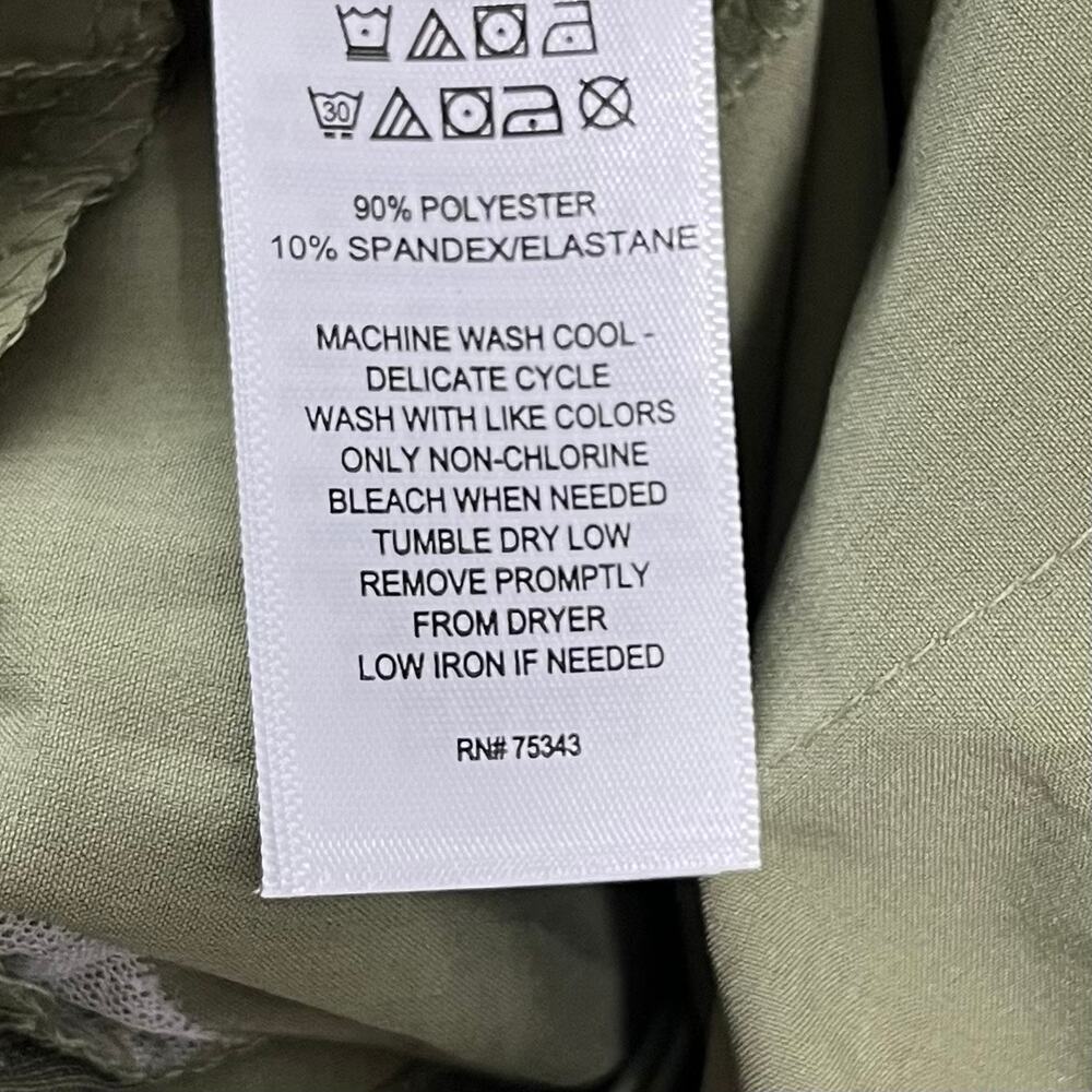 Tommy Bahama Golf Active Lightweight Crop Pants Size L Green Ankle Zip NEW - Picture 8 of 8